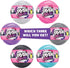 Plush Crush Series 3 Puzzle Ball (3-Pack), Surprise Collectible Character Bouncy Ball Plush Toy by Scentco