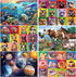 Biorgur Puzzles for Kids Ages 4-6 and 6-8,3 Pack 100 Pieces Double Sided