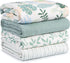 Muslin Swaddle Blankets for Newborn, 4 Pack Cotton Baby Blankets Neutral, Large