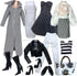 Eledoll Deluxe Fashion Pack - BOSS LADY Clothes for 12" Fashion Doll, Black & White Houndstooth Set