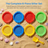 8 Pack 9.75 8.75 Inch Set Suwimut Sand Sifter Sieves for Kids Beach Toys, x Plastic Sand Sifting Pan Strainer