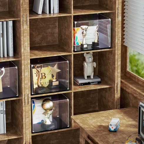 Clear Acrylic Display Case for Collectibles, Self Assemble Box for Action Figures and Toys (14x14x14 inch)