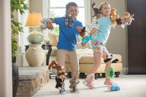 Wild Republic Huggers Otter Plush Toy, 8 Inches, Stuffed Animal, Kids Toys, Slap Bracelet