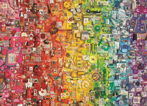 Cobble Hill 1000 Piece Puzzle - Colourful Rainbow - Sample Poster Included
