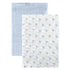 2-Pack Hudson Baby Unisex Baby Cotton Muslin Swaddle Blankets, Blue Sheep