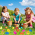 FLYSNK 18 Pack Plastic Easter Eggs Filled with Light Up Fidget Stress Balls, Glow in The Dark Egg Shape Squeeze Balls