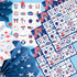 4th of July Bingo Cards - 24PCS Red White and Blue Cards for Kids and Adults Patriotic Activities