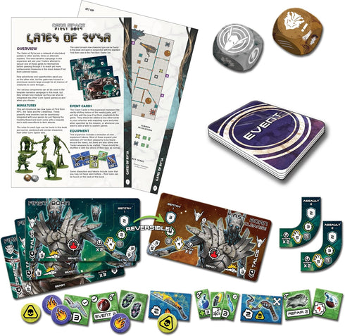 Battle Systems BSGCSE013 Core Space First Born Expansion - Gates of Ry'sa with 28mm Miniatures