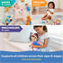 Tummy 3 1+ Ms. Rachel Official Time Activity Bus Folding Play Mat with Baby Mirror & Sensory Toys for Interactive Play