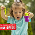 Fubbles Bubbles No-Spill Bubble Tumbler for Kids | Includes 6oz Bubble Solution & Wand (Pack of 3)