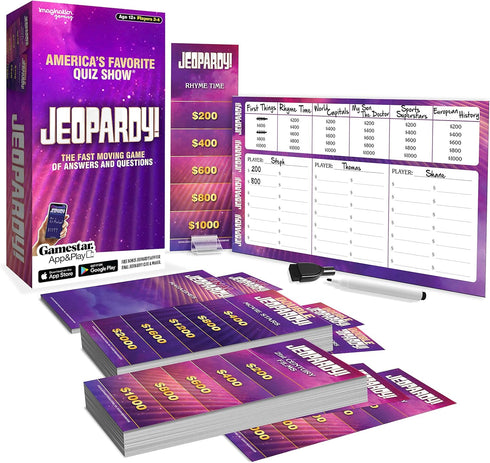 Jeopardy! Fast-Moving Game of Questions and Answers for Home Entertainment with Friends and Family