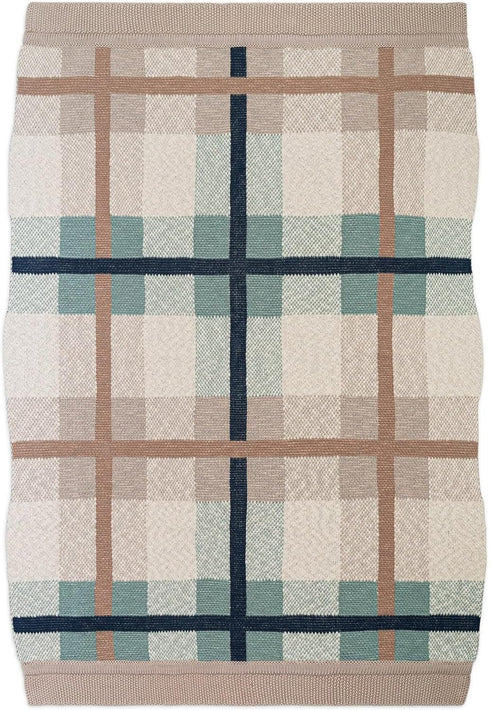 Crane Baby Knitted Baby Blanket, Charlie Farmhouse Plaid Collection, Cotton Baby Blankets, Crib Blanket, Stroller