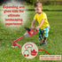 Kids Weed Trimmer Toy, Toddler Gardening Tools with Lights and Sounds, Includes Mask, Safety Goggles, Earmuffs