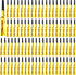 102 Pieces Glitter Gold Fringed Noise Maker - Musical Blow Outs for Kids Birthday Holiday Party Favors Goodie Bag