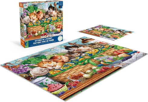 Ceaco - Kittens in a Basket - 300 Piece Jigsaw Puzzle