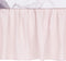 Lambs & Ivy Floral Garden Pink Linen Shirred Crib Skirt/Dust Ruffle