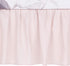 Lambs & Ivy Floral Garden Pink Linen Shirred Crib Skirt/Dust Ruffle