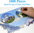 Think2Master Swiss Alps (Grindelwald) 1000 pieces Jigsaw Puzzle. (for Teens & Adults) Finished puzzle size of This European Travel Destination is 26.8” X 18.9”