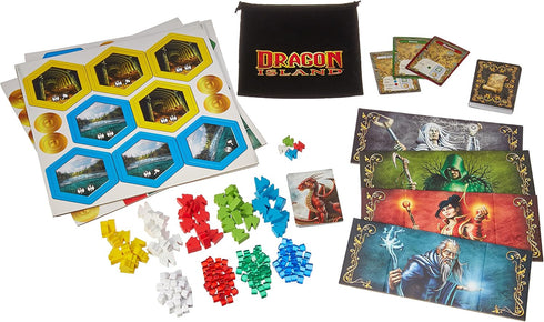R&R Games Dragon Island Fantasy Exploration Game, Strategic Wizard Exploration Board Game for Adults and Teens