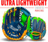 Franklin Sports Kids Baseball Glove + Foam Ball Sets - Meshtek Youth Teeball Gloves for Kids, 9.5"