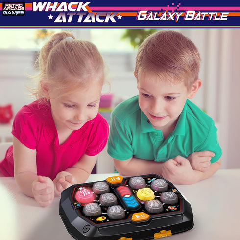 Whack Attack Electronic Galaxy Battle Game with Sound and Light | Fun Educational Gift for Boys and Girls | STEM Toy