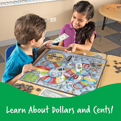 Learning Resources Money Bags Coin Value Game - Fun Educational Game for Kids Ages 7+, Develops Math Skills for 2-4