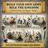 Playset 42 Liberty Imports Medieval Knights and Dragons Figures Plastic Fantasy Soldier Figurines and Accessories Toys