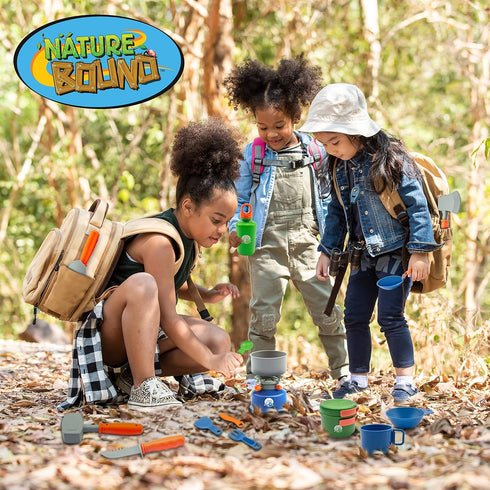 Camp Cookout Set - Exciting 15-Piece Camping Set for Kids, Perfect Outdoor Play Toy for Toddlers and Preschoolers