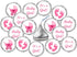 324 Pink Its a Girl Baby Shower Favors Stickers for Baby Shower or Baby Sprinkle Party Decorations, Made in USA