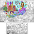 ALEX Art , Giant Coloring Poster - Mermaid Large Wall Coloring Pages - Fun
