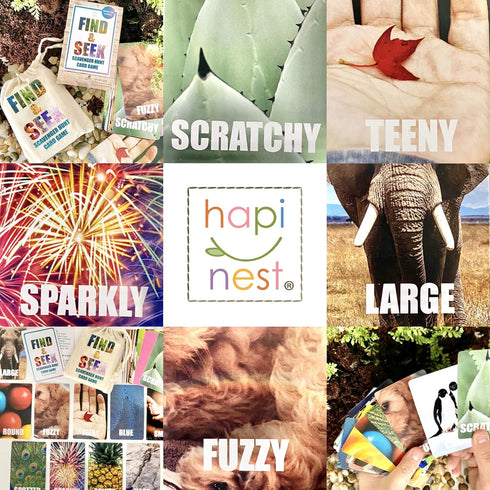 3 4 5 6 Hapinest Find and Seek Scavenger Hunt Card Game, Indoor Outdoor Activities for Kids Toddler & Family, Beach