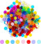 Hebayy 250 Transparent Bingo Counting Chip Plastic Markers, 3/4 Inch Diameter, 8 Color