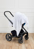 American Baby Company 100% Cotton Muslin Swaddle Blanket, Soft & Lightweight, Gray Stars/Moon, 47" x 47"