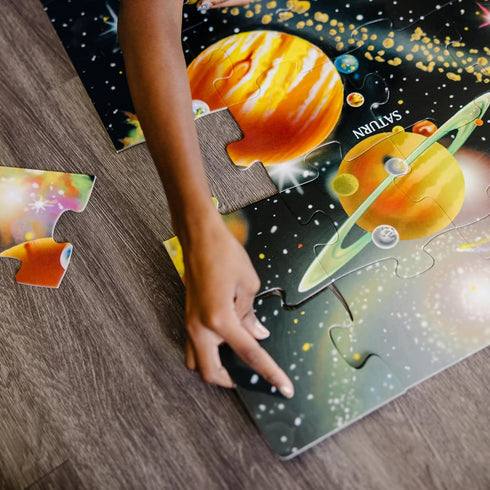 Melissa & Doug Solar System Floor Puzzle (48 pcs, 2 x 3 Feet) - Educational Toy, FSC Certified