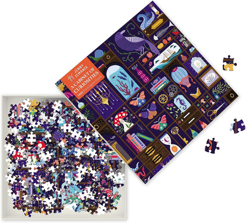 A Cabinet of Curiosities: 1000-piece Jigsaw Puzzle by Jenny Zemanek
