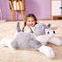 IKASA Giant Husky Stuffed Animal Plush Toy - 30" Large Dog Puppy, Cute Jumbo Soft Fluffy Plushie, Gifts for Kids