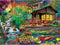 White Mountain 500 Piece Jigsaw Puzzle Spring Flowers Scenic Puzzles with Large