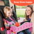 PILLANI Kids Travel Tray for Car - Toddler Car Activities, Car Seat Tray with Activity Sheets & Pens, Road Trip