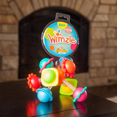6 Fat Brain Toys Wimzle, Sensory, Fidget Toys for Toddlers, Babies Months+