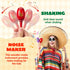 JOYIN Cinco De Mayo 6 PCS Mini Wooden Maracas for Kids, Mexican Fiesta Party Favors and Noisemakers