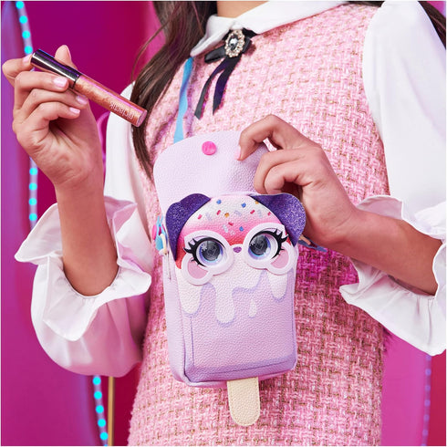 Purse Pets - Treat Yo Self Pupsicle Interactive Pet Toy & Crossbody Bag with Lights and Sounds for Girls