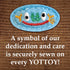 YOTTOY Classic Collection Frog Plush Toy – 12” Stuffed Animal