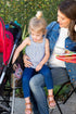 J.L. Childress Universal Stroller Organizer - Side Sling Stroller Storage Accessory - Black Mesh Cargo Net
