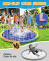 124in 0.5mm Summer Instraella Splash Pad for Kids and Dogs, Non-Slip Sprinkler Mat Thickened Durable and Foldable Large