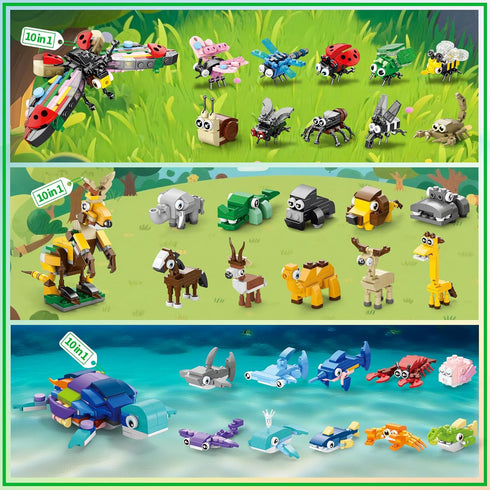 WuNian 30 Packs 888 Sets 6+ Party Favors for Kids, PCS Animal Building Blocks Mini Party Favors for Goodie Bags