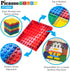 PicassoTiles 259pcs Magnetic Brick Tile Building Block Combo Set, Compatible with Other Tiles for Ages 3+