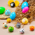 12 JOYIN Pcs Prefilled Easter Eggs with Toys, Plastic Easter Eggs with Animal Cars for Kids Gift, Basket Stuffers