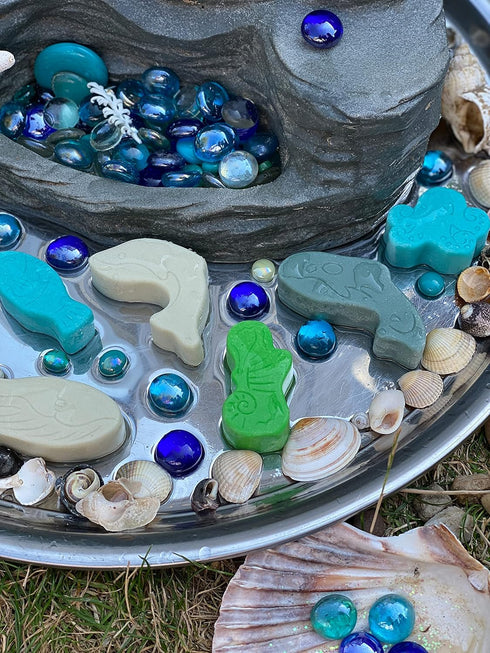 Yellow Door Little Lands – Ocean, Set of 8 Stone Figures