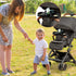 GQIRIL 4-in-1 Universal Stroller Snack Tray - Clip on Strollers Cup and Phone Holder Attachment Accessories, Double