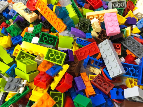 Brick Loot 1,000 Building Blocks with Storage Box Organizer, Fun Toy Bricks for Kids & Adults 6 Year Old+, Compatible